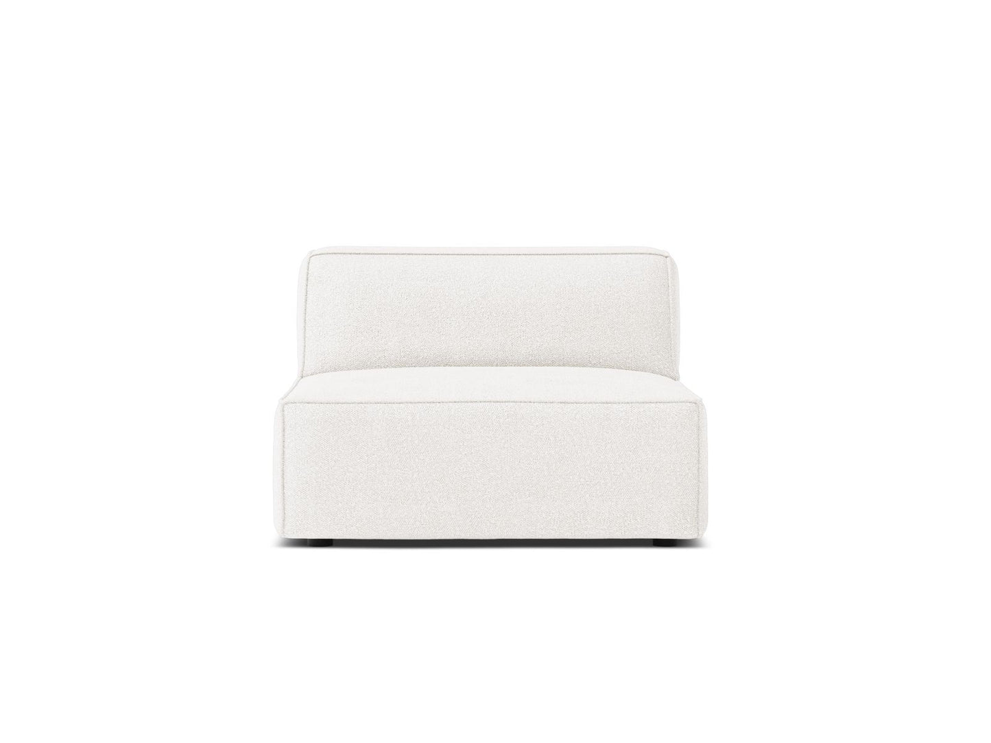 Jodie — Modular Sofa White (Baloo 2073) Black Plastic