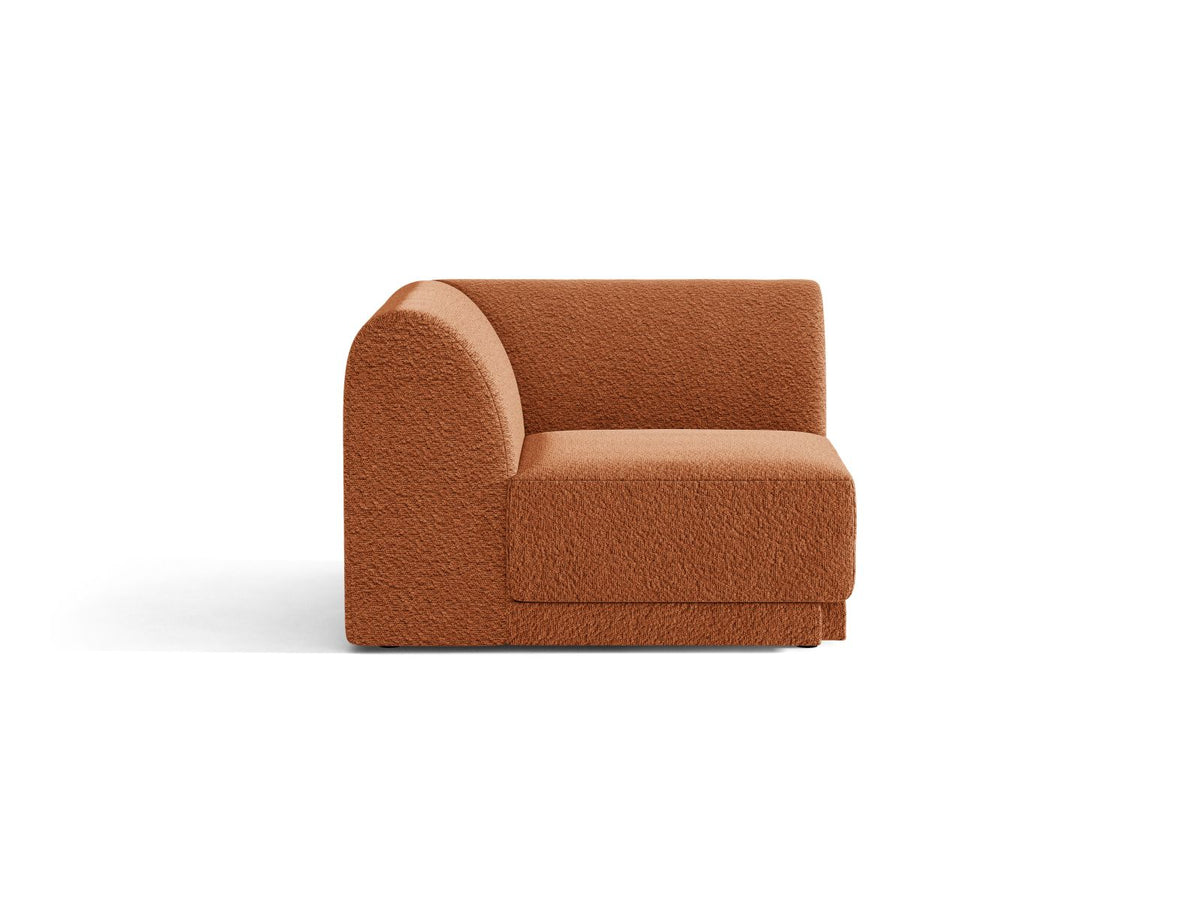 Miley — Modular Sofa Terracotta (Baloo 2078) Black Plastic Unknown
