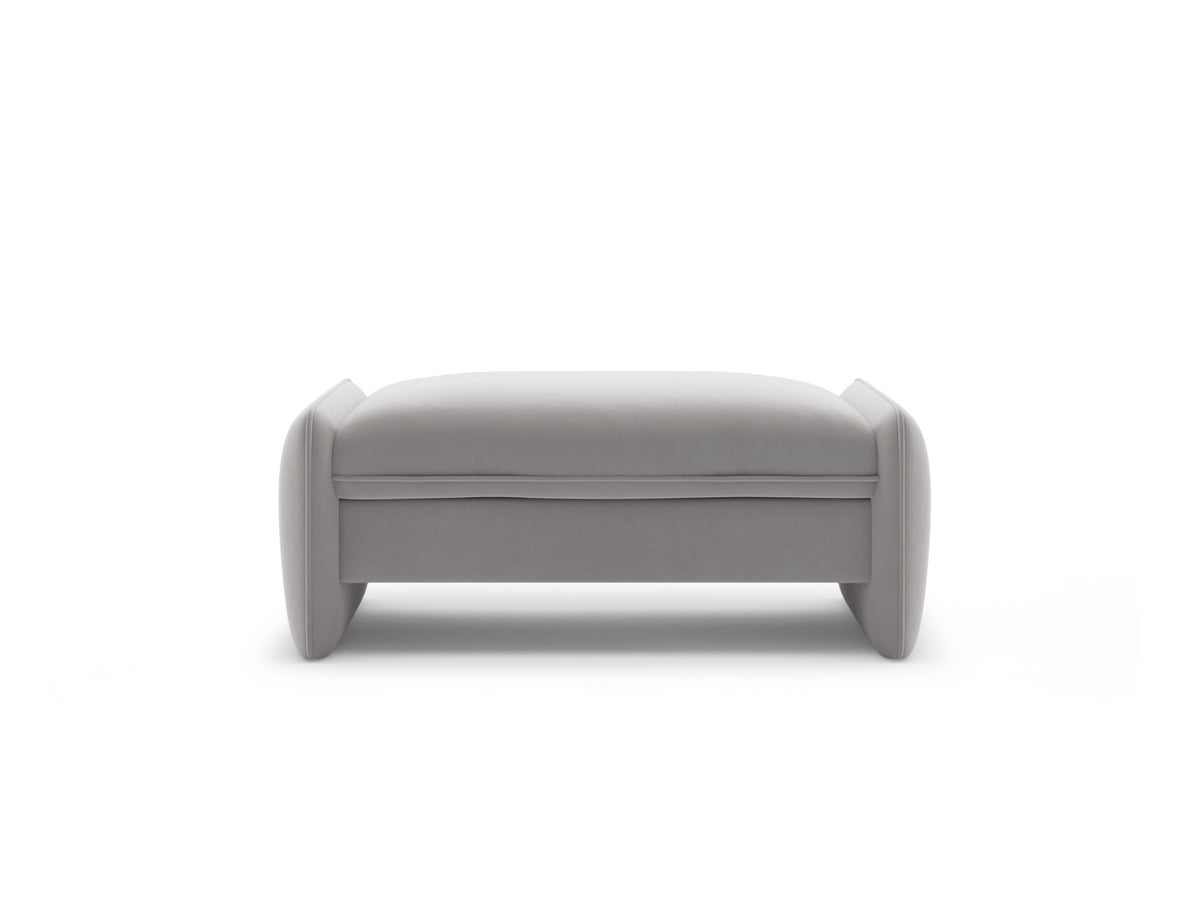 Georgia — Pouf (115x70x43 cm) Light Grey (Magic Velvet 2239)