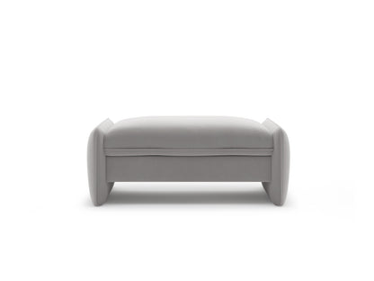 Georgia — Pouf (115x70x43 cm) Light Grey (Magic Velvet 2239)