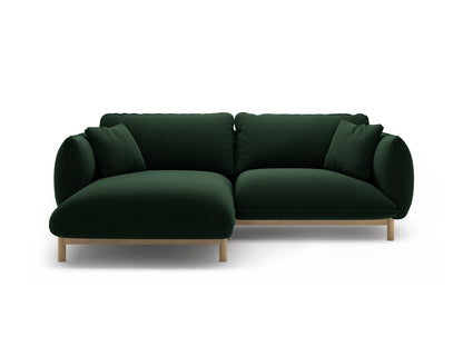 Ada — Corner Sofa (220x179x78 cm) Bottle Green (Casino Deep Green) Left