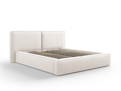 Arendal — Bed Light Beige (Megan 351) Black Plastic