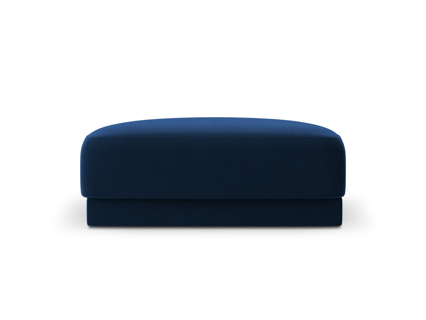 Miley — Pouf Royal Blue (Bluvel 86) Black Plastic