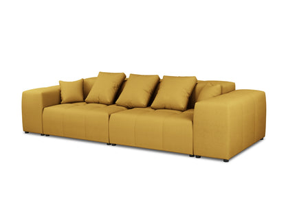 Rome — Sofa Yellow (BABEL YELLOW) Black Plastic
