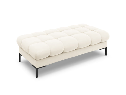 Bali — Bench Light Beige (Bluvel 22) Black Metal