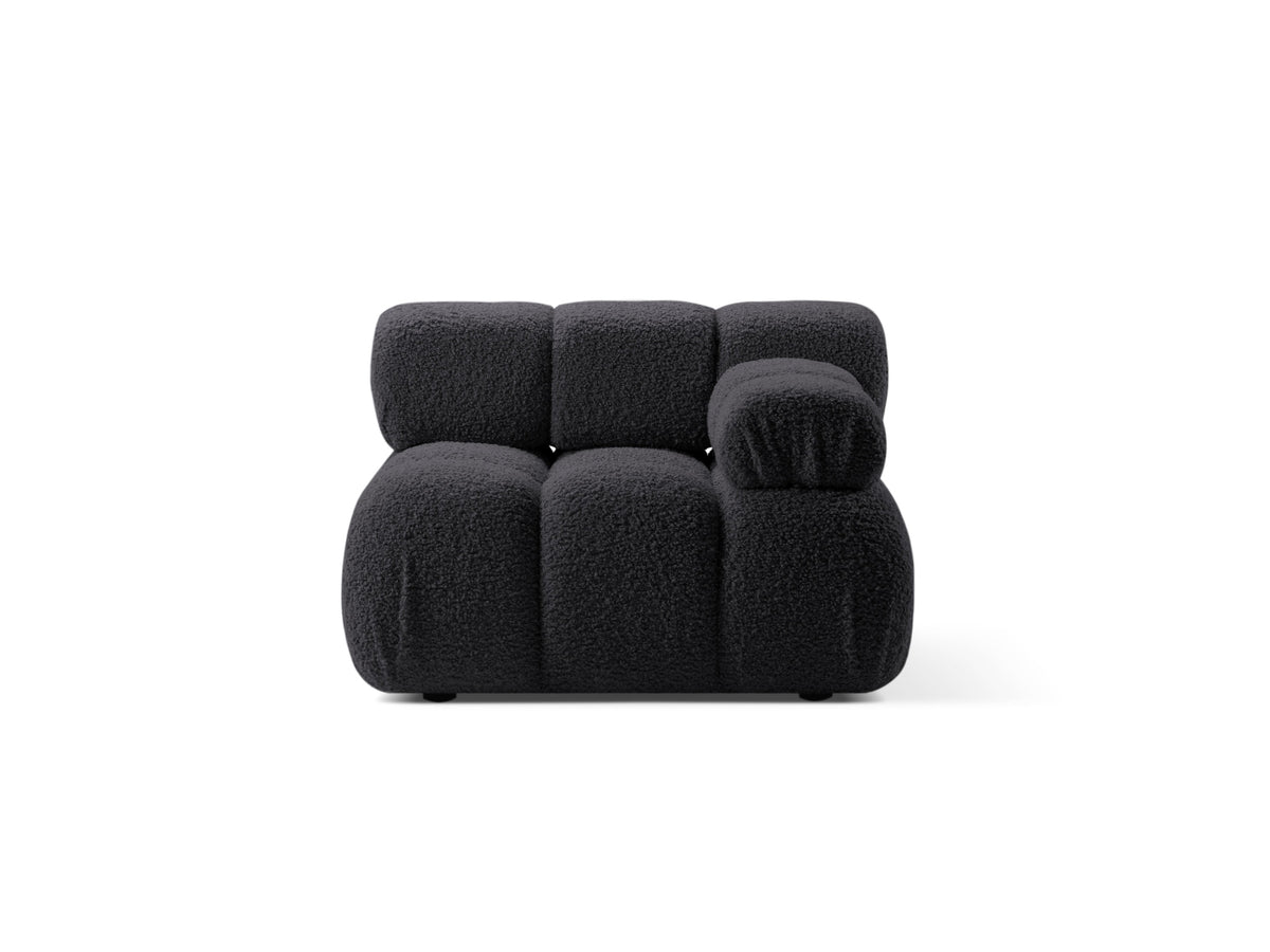 Bellis — Modular Sofa (94x94x70 cm) Graphite (Rolf 8) Right