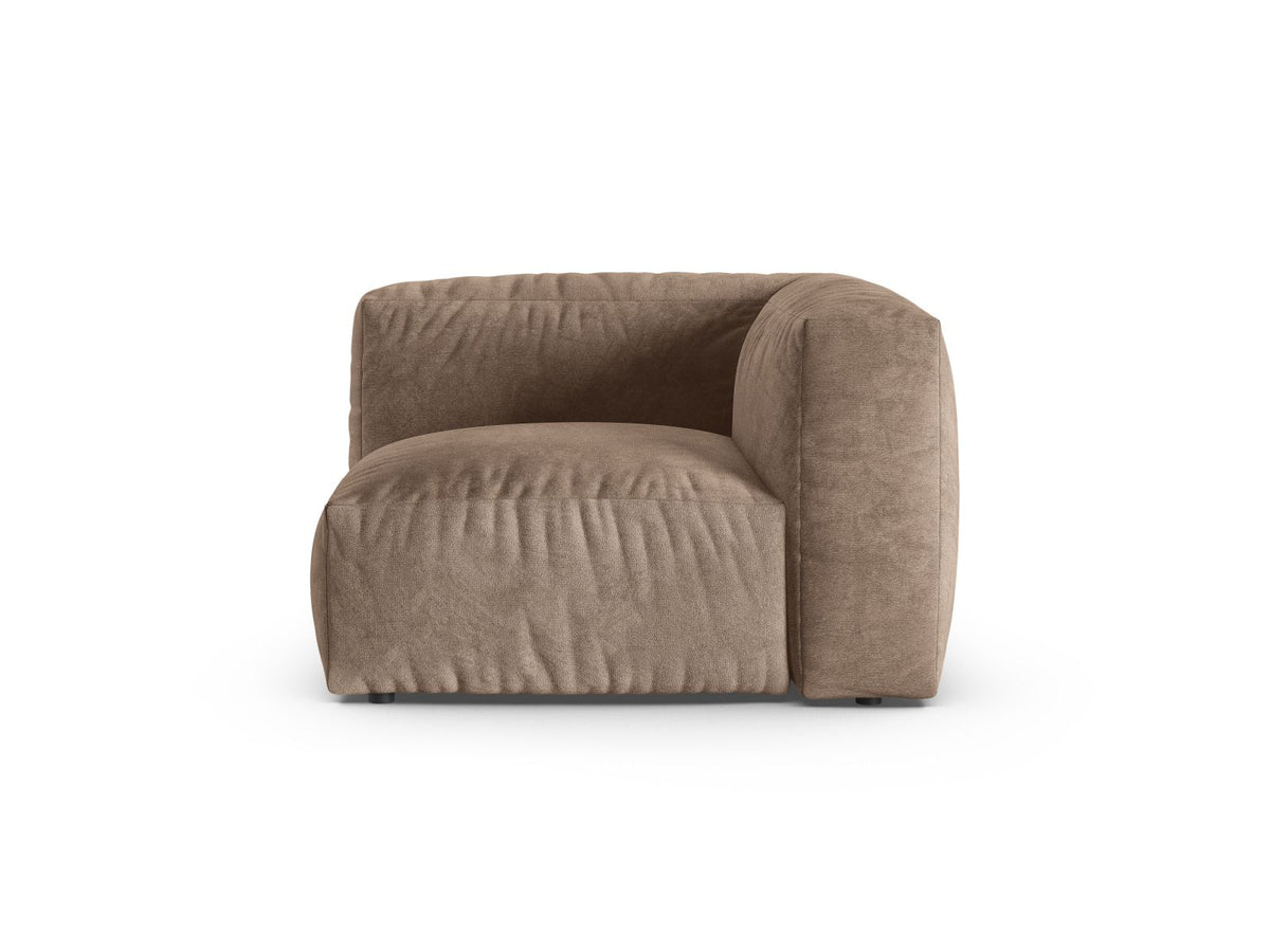 Martina — Modular Sofa Dark Beige (Vogue 3) Black Plastic Unknown