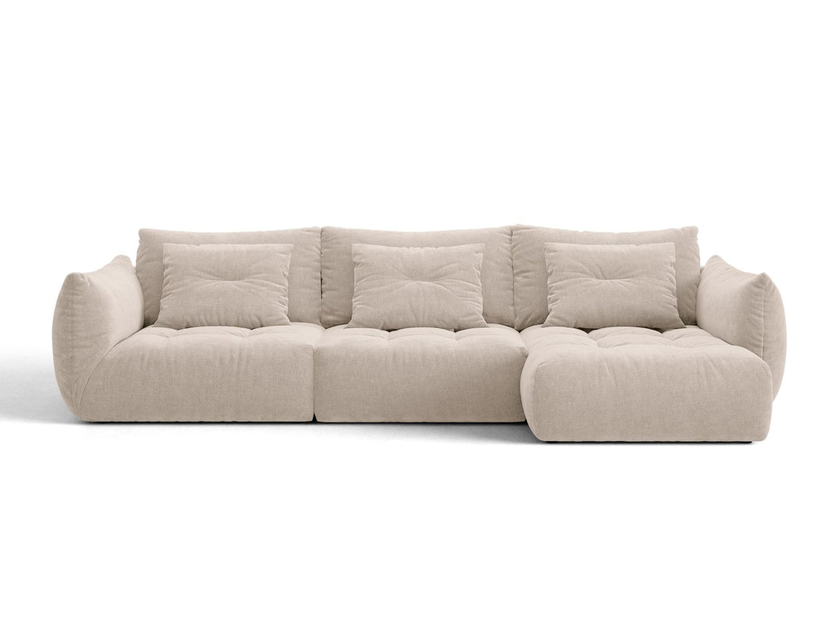 Bloom — Corner Sofa (327x152x97 cm) Light Beige (Wind 05) Right