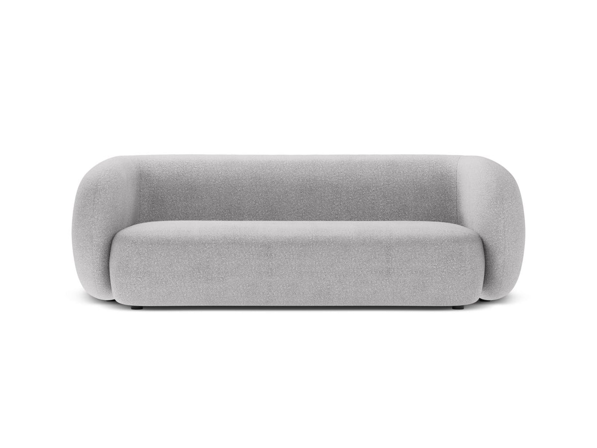 Kate — Sofa Light Grey (Baloo 2085) Black Plastic