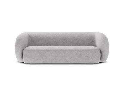 Kate — Sofa Light Grey (Baloo 2085) Black Plastic
