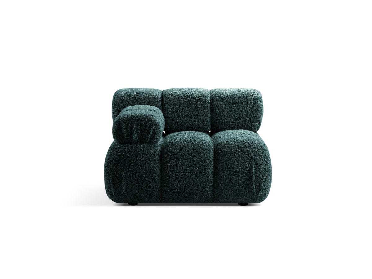 Bellis — Modular Sofa (94x94x70 cm) Petrol (Rolf 17) Left