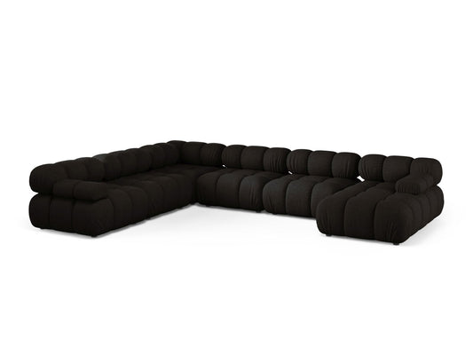 Bellis — Panoramic Sofa Black (Liberty 22) Black Plastic Left