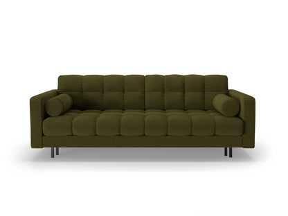 Bali — Sofa Dark Olive Green (Baloo 2090) Black Metal