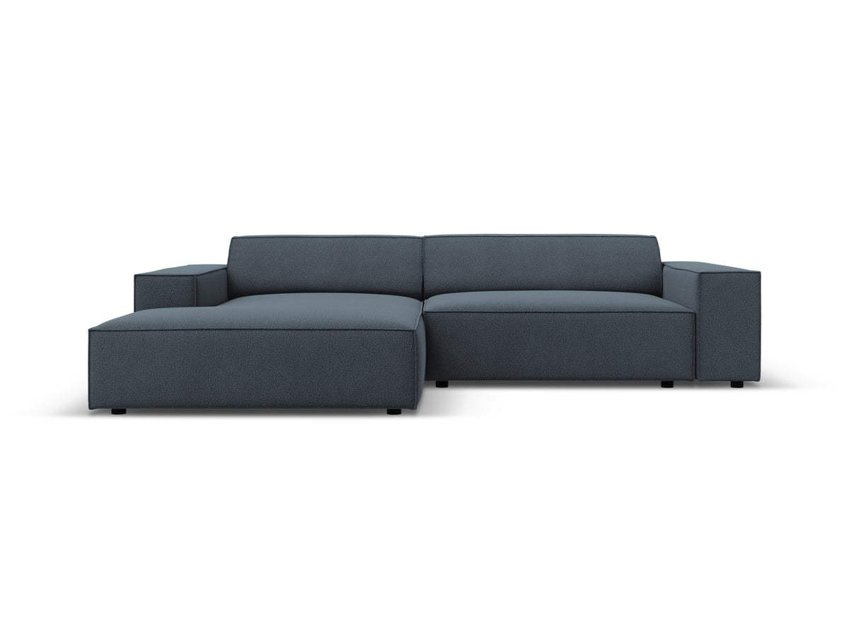 Jodie — Corner Sofa (224x162x77 cm) Blue (Megan 361) Left