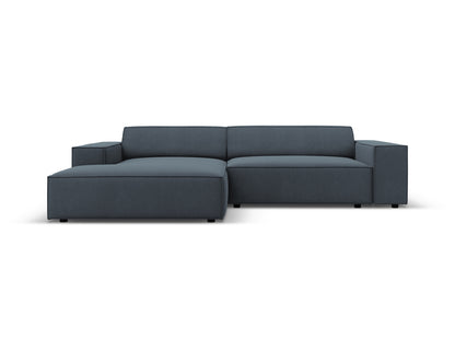 Jodie — Corner Sofa (224x162x77 cm) Blue (Megan 361) Left