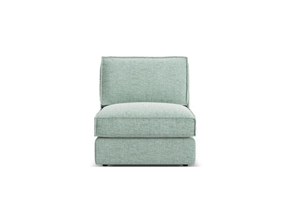 Pola — Modular Sofa Mint (BABEL SAFIRA) Black Plastic