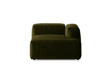 Bergamo — Chaise Longue Green (Perla 60) Must plast, parem