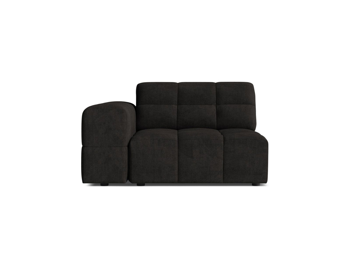 Jennifer — Modular Sofa (106x102x78 cm) Anthracite (Eden 21 Black) Left