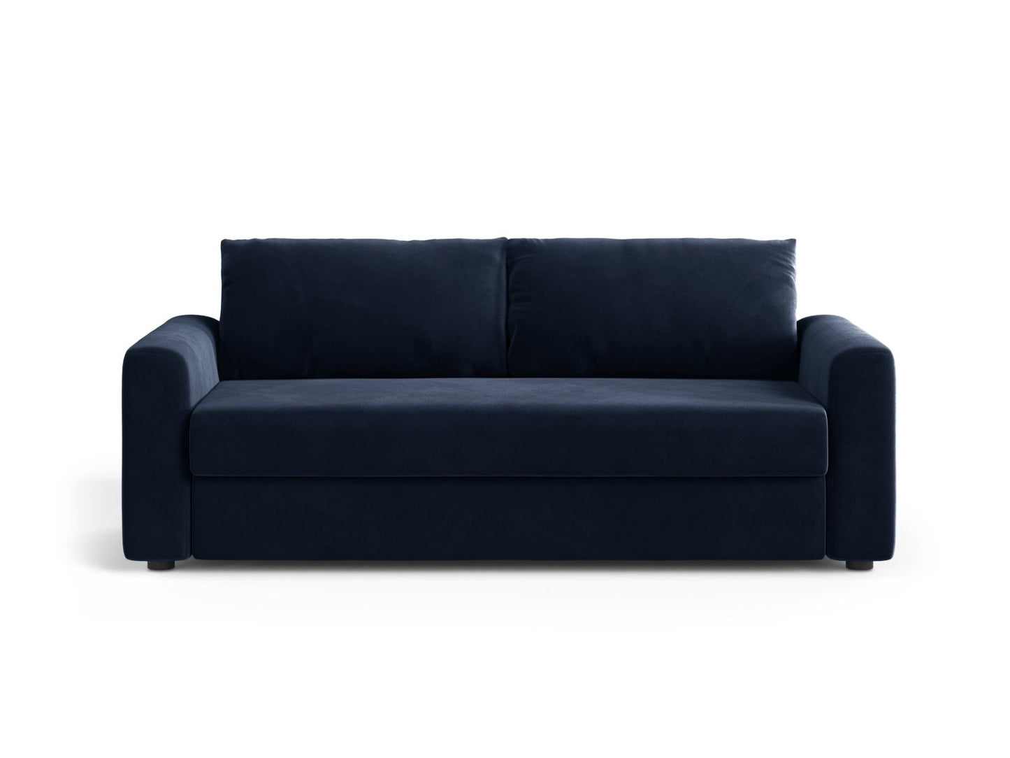 David — Sofa Royal Blue (Salvador 5) Black Plastic