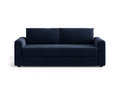 David — Sofa Royal Blue (Salvador 5) Black Plastic