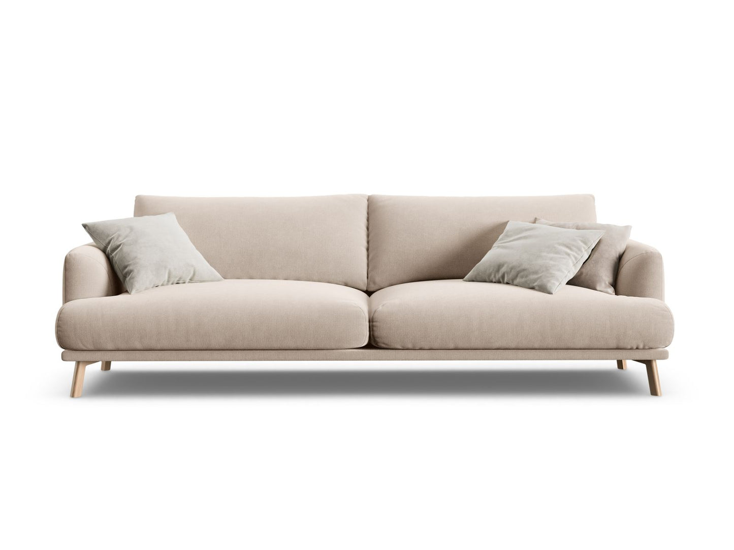 Naomi — Sofa Beige (Salvador 1) Wood