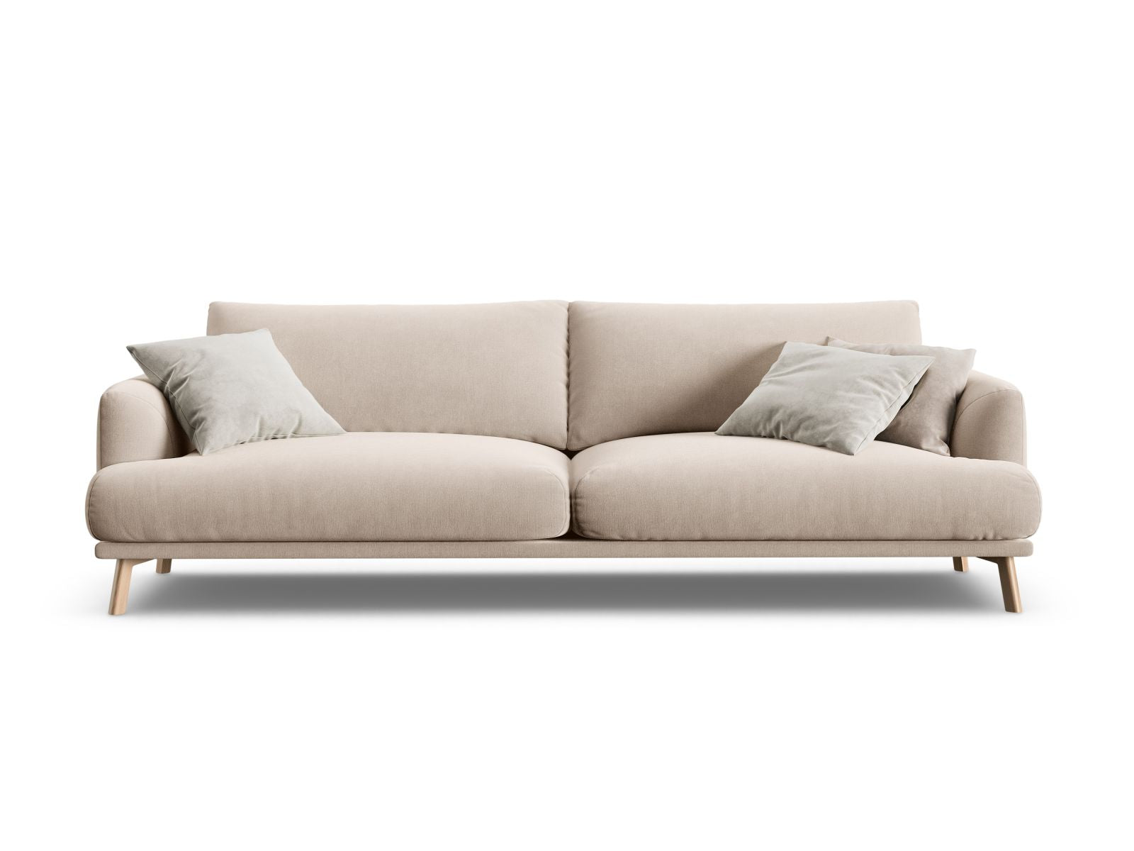 Naomi — Sofa Beige (Salvador 1) Wood