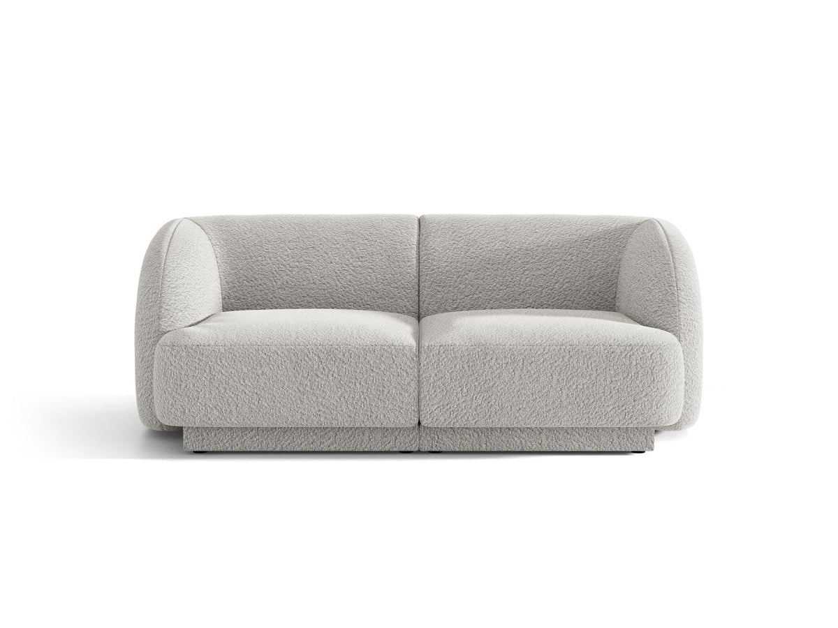 Miley — Sofa Light Grey (Baloo 2085) Black Plastic