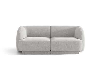 Miley — Sofa Light Grey (Baloo 2085) Black Plastic