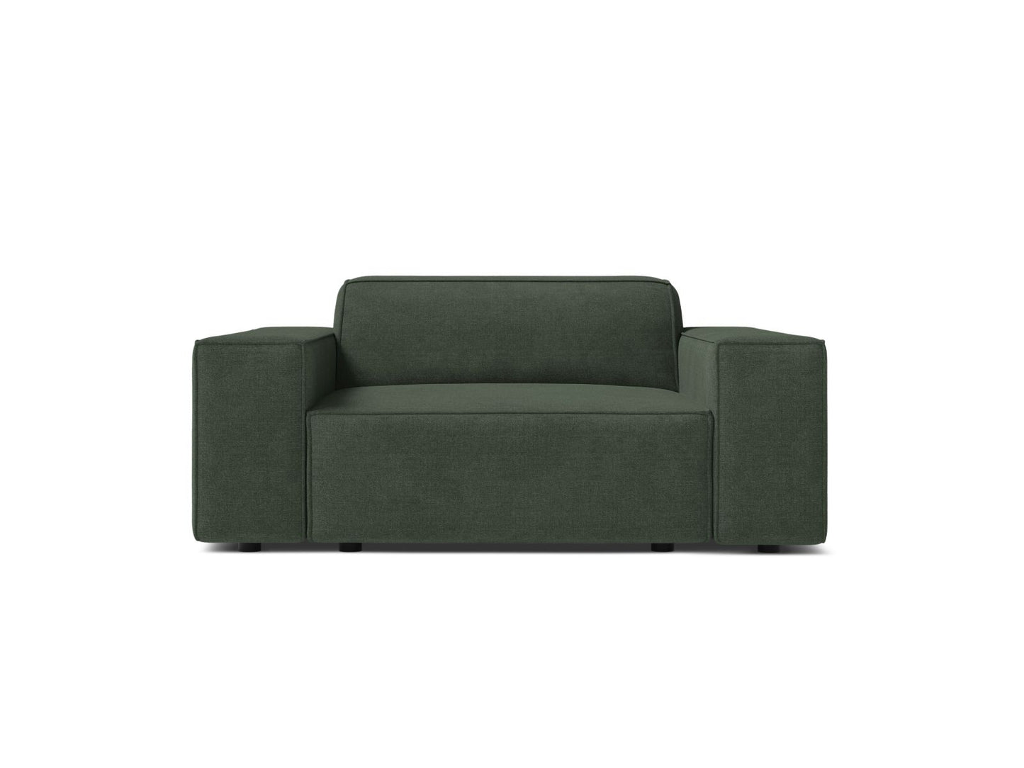 Jodie — Armchair Moss Green (Liberty 12) Black Plastic