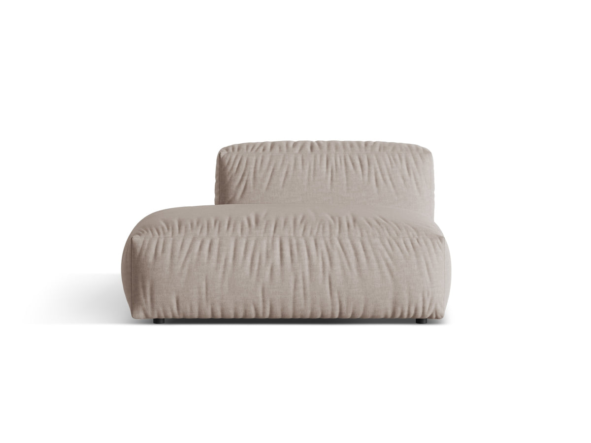 Martina — Sofa Dark Beige (Boston Trufa) Black Plastic Left