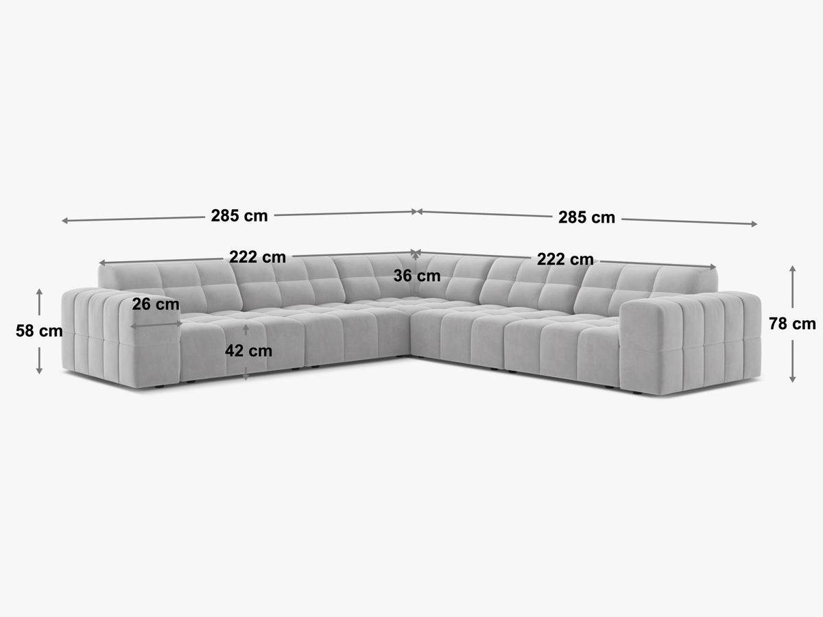 Jennifer — Corner Sofa (285x285x78 cm)