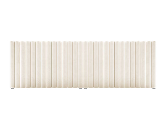 Mistero — Headboard Beige (Paris Cream) Black Plastic