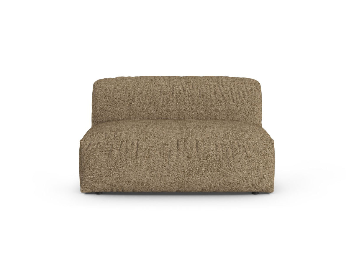 Martina — Modular Sofa Cappuccino (Monet Cappucino) Black Plastic