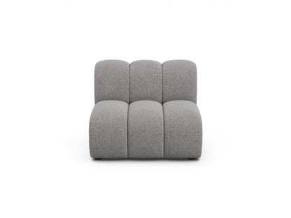 Lupine — Modular Sofa Light Grey (Eden 18 Grey) Black Plastic
