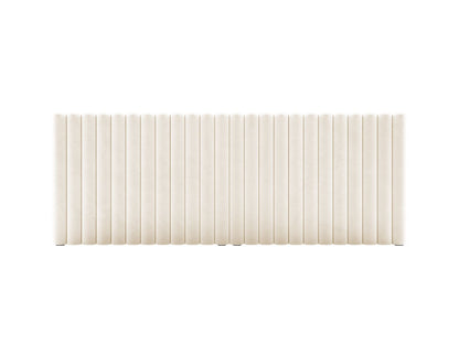 Mistero — Headboard Beige (Paris Cream) Black Plastic