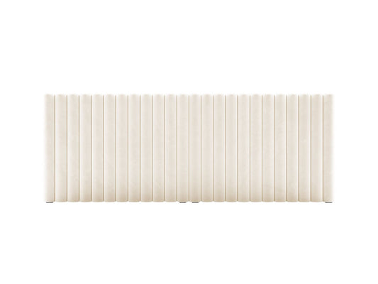 Mistero — Headboard Beige (Paris Cream) Black Plastic