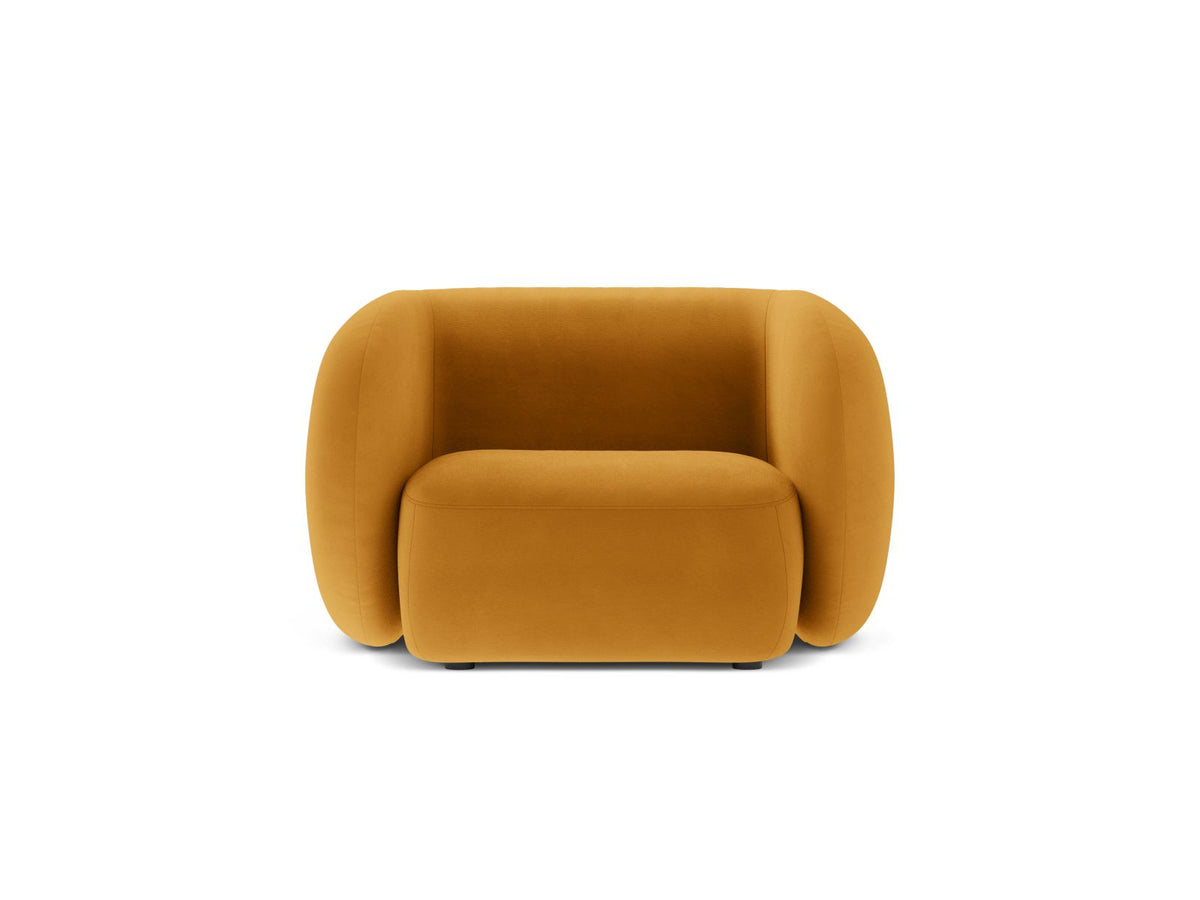 Kate — Armchair Yellow (Salvador 10) Black Plastic