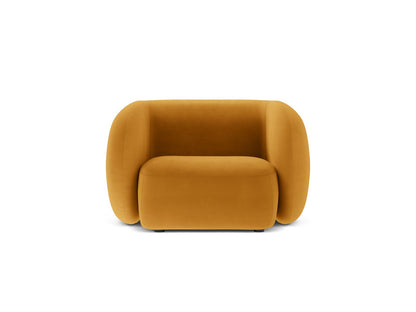 Kate — Armchair Yellow (Salvador 10) Black Plastic