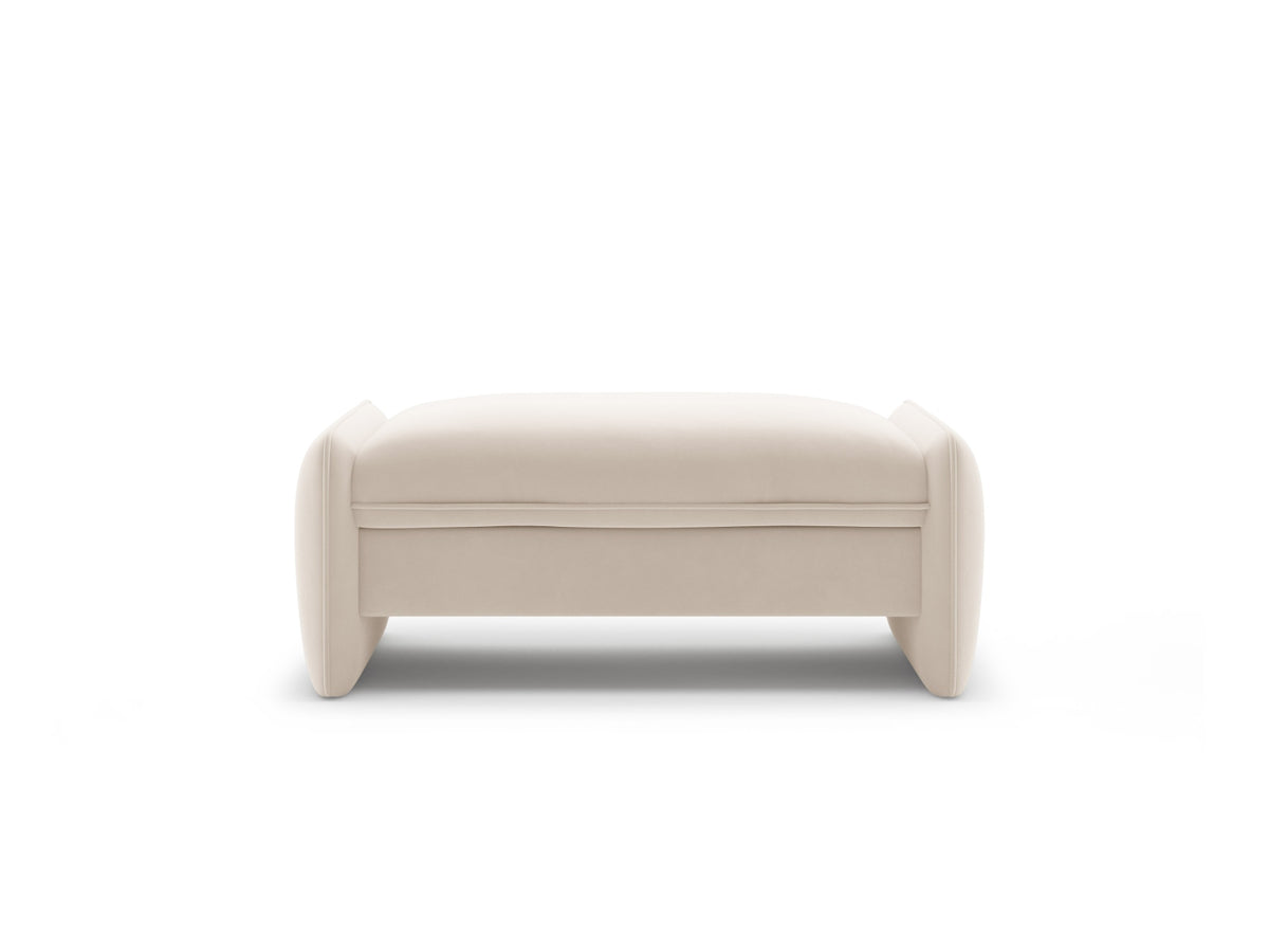Georgia — Pouf (115x70x43 cm) Ivory (Magic Velvet 2256)