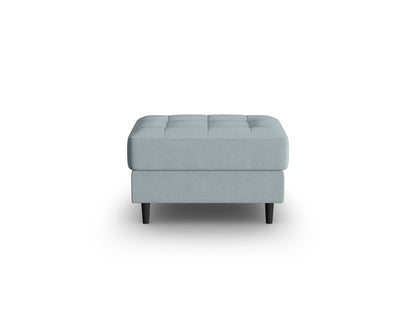 Aspen — Pouf Blue (Melva 72) Black Beech Wood