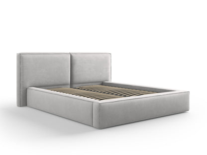 Arendal — Bed Light Grey (Megan 363) Black Plastic