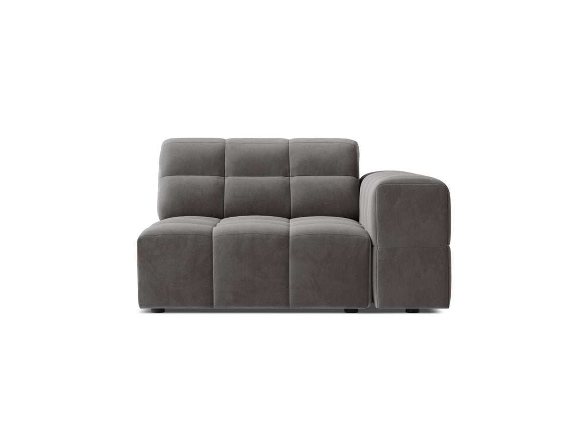 Jennifer — Modular Sofa (106x102x78 cm) Light Grey (Bluvel 13) Right