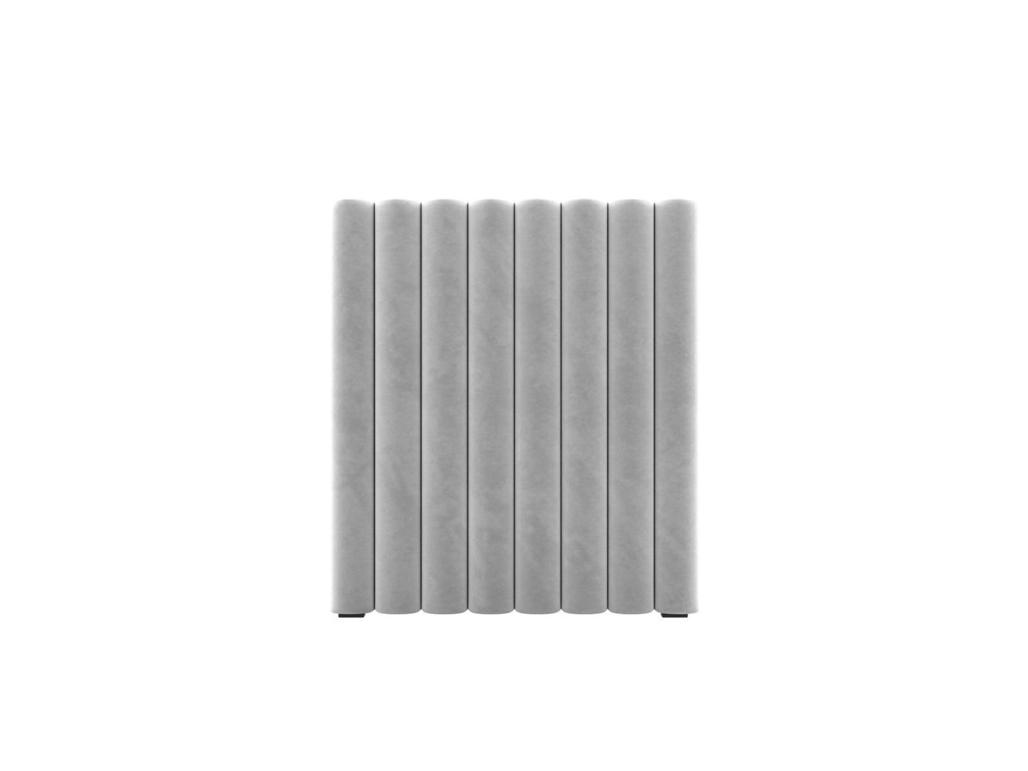 Mistero — Headboard Light Grey (Paris Light Grey) Black Plastic