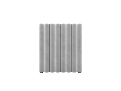 Mistero — Headboard Light Grey (Paris Light Grey) Black Plastic