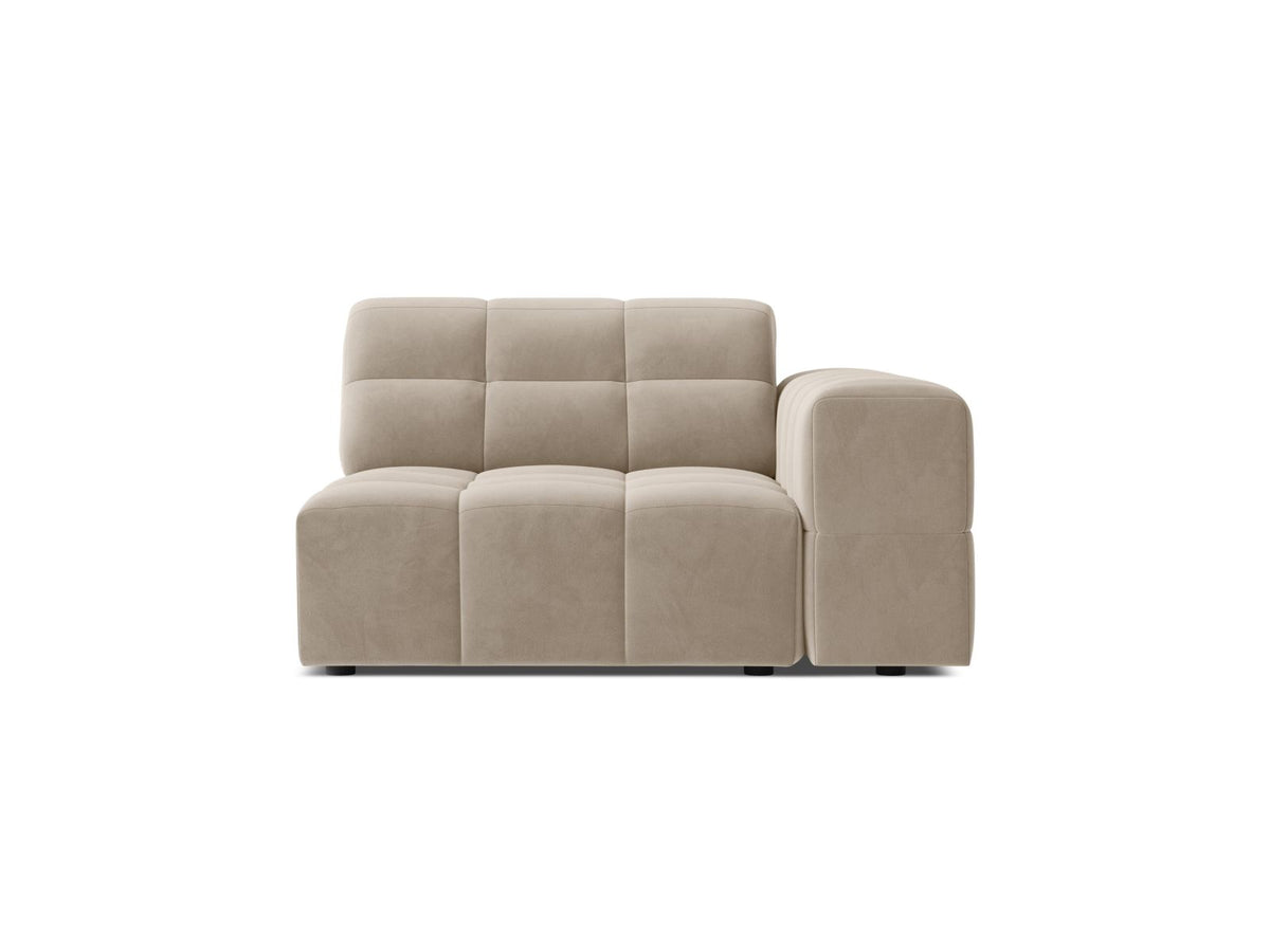 Jennifer — Modular Sofa (106x102x78 cm) Dark Beige (Bluvel 30) Right