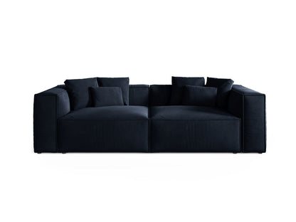 Aveiro — Sofa Royal Blue (Casino Deep Blue) Black Plastic