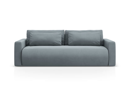 Belfast — Sofa Blue Grey (Magic Velvet 2224) Black Plastic