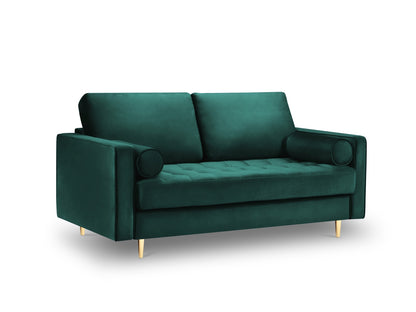 Aspen — Sofa Petrol (Salvador 6) Gold Metal