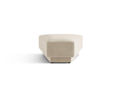 Miley — Pouf Dark Beige (Bluvel 30) Black Plastic