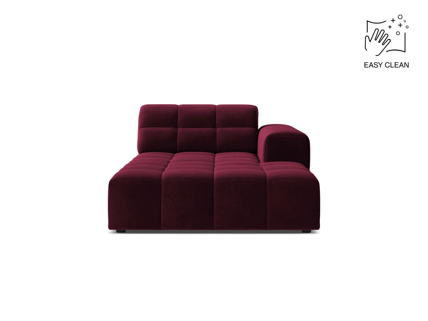 Jennifer — Chaise Longue (108x167x78 cm) Burgundy (Venus 2932) Right